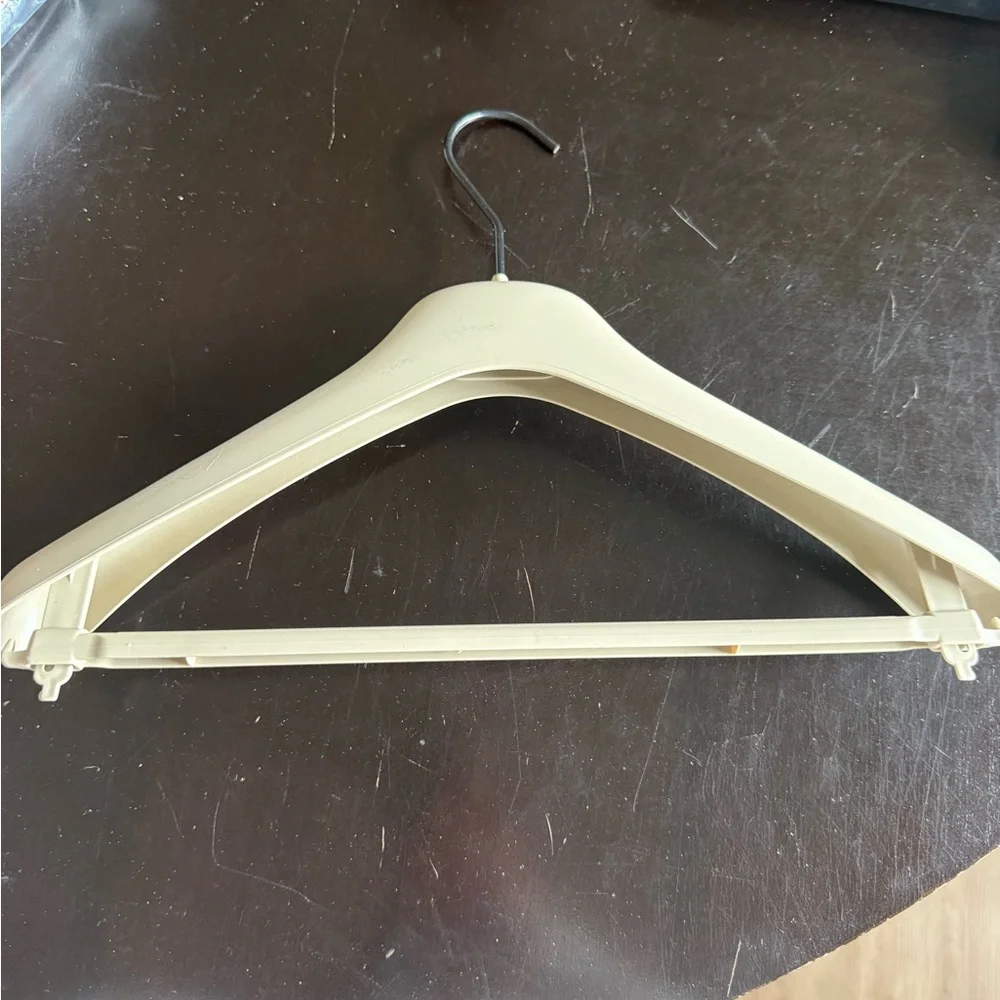 Burberry Cream White Plastic Hanger with Raised Logo